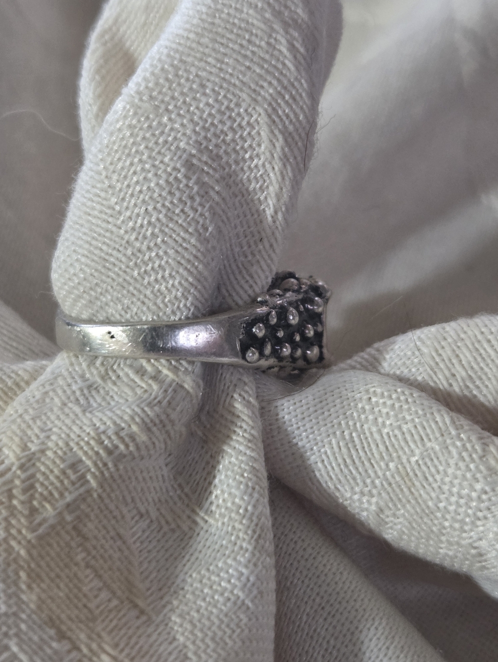 Dian Malouf SISTER Sterling Silver Ring, Size 8 - Picture 4 of 15